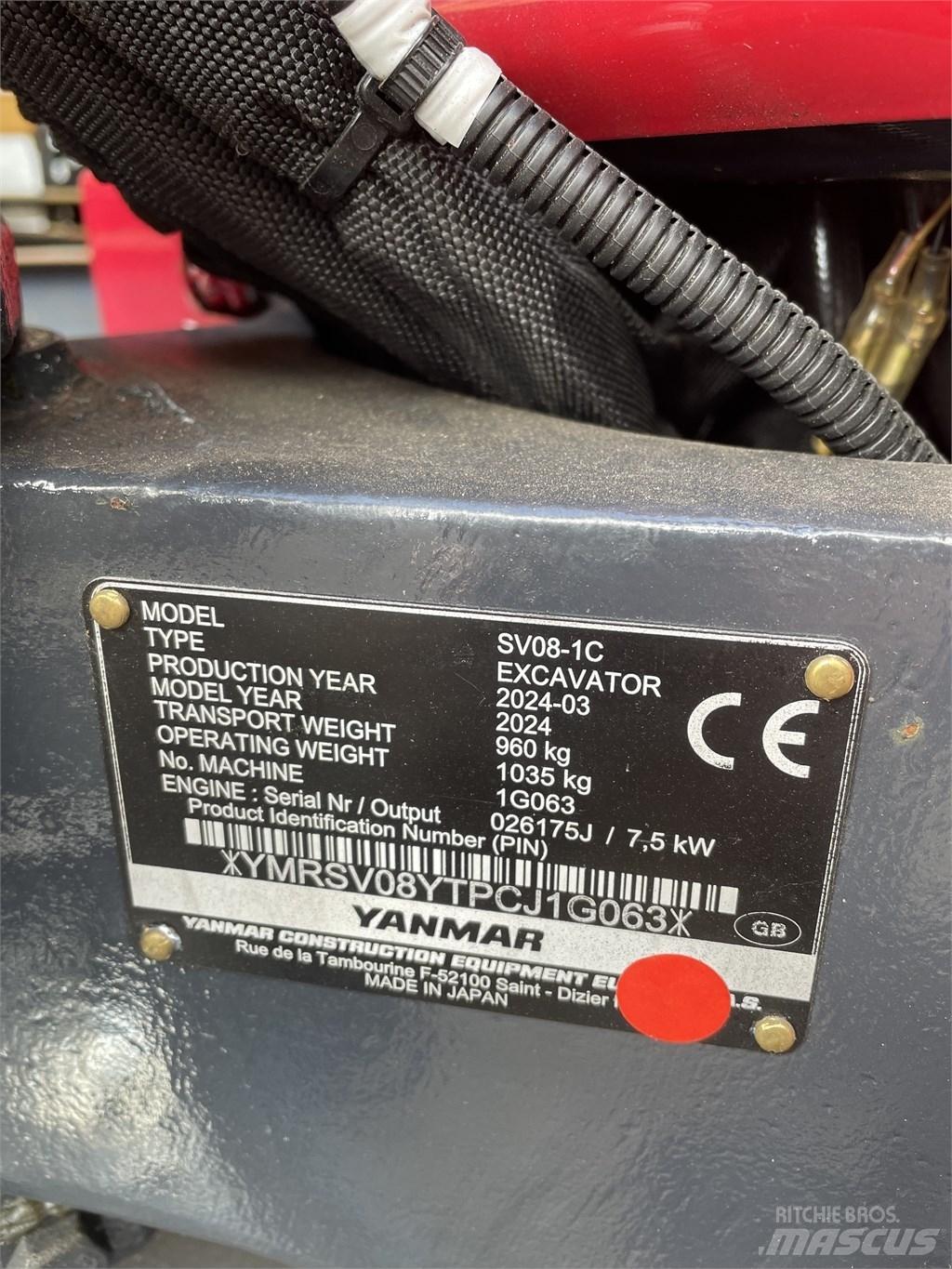 Yanmar SV 08 Εκσκαφάκι (διαβολάκι) < 7t