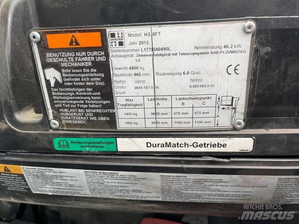 Hyster H 30 FT Περονοφόρα ανυψωτικά κλαρκ με φυσικό αέριο LPG