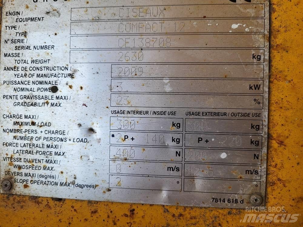 Haulotte Compact 12 Ανυψωτήρες ψαλιδωτής άρθρωσης
