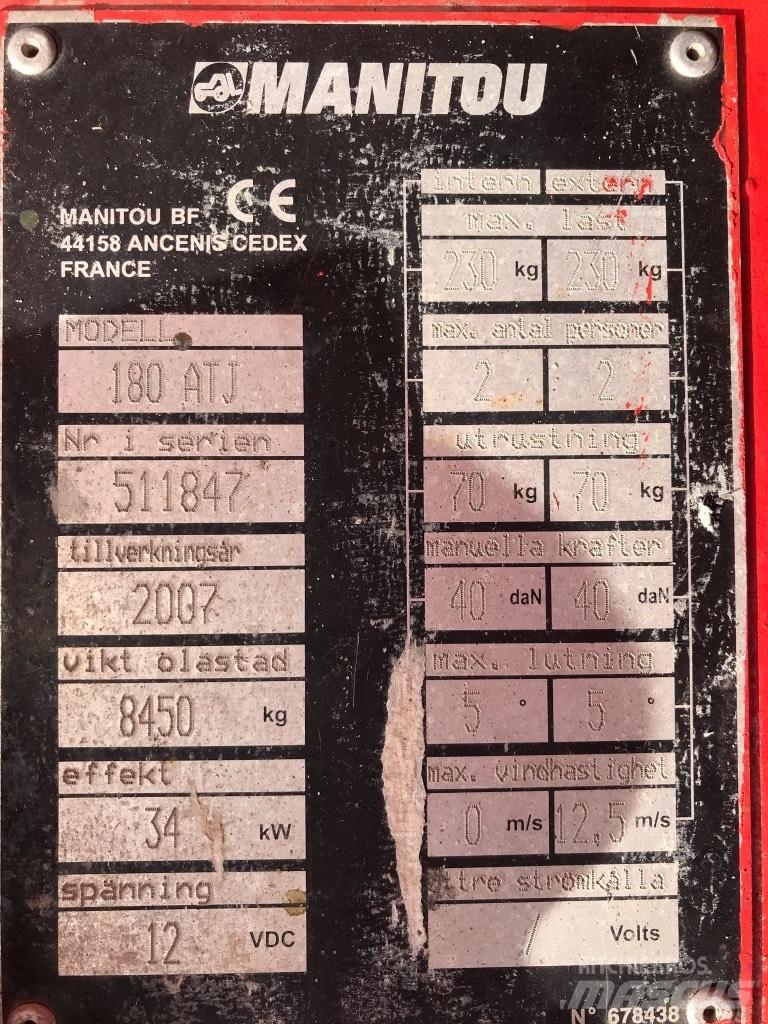 Manitou 180 ATJ Ανυψωτήρες με αρθρωτό βραχίονα
