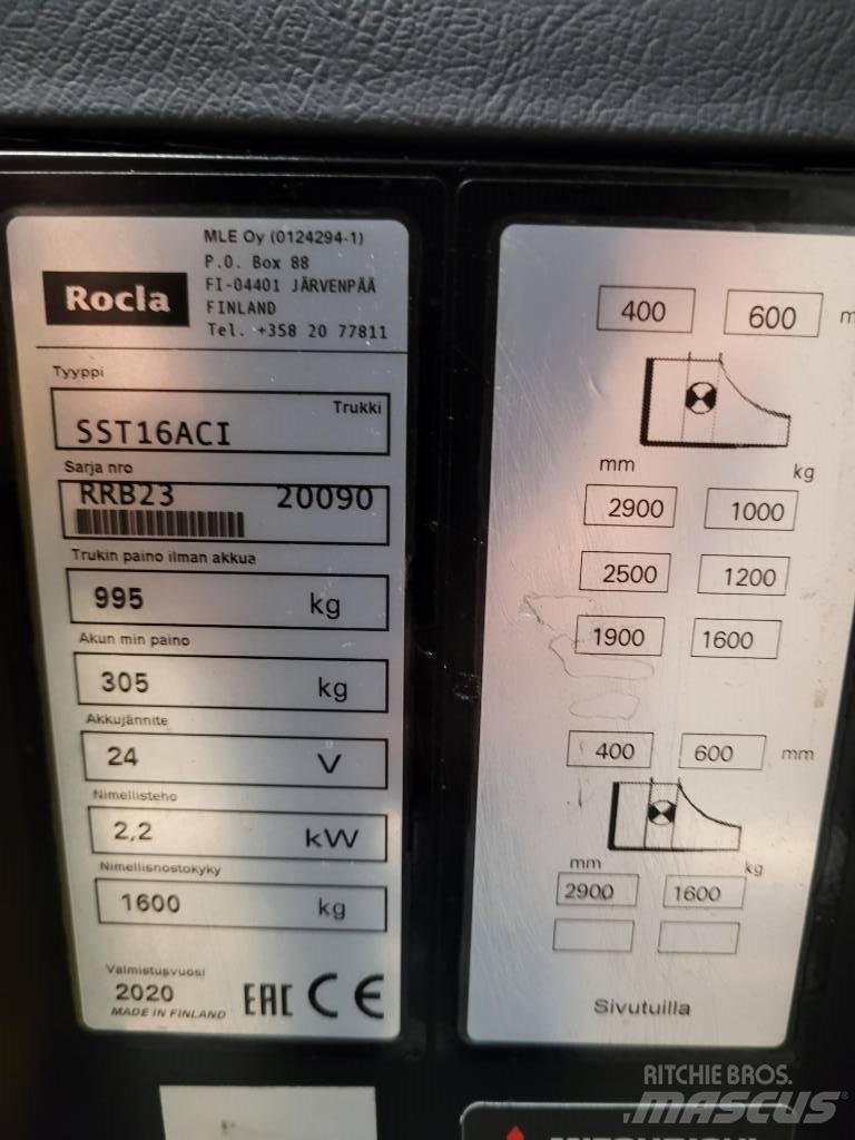 Rocla SST16 ACI Ηλεκτρικά παλετοφόρα με ιστό