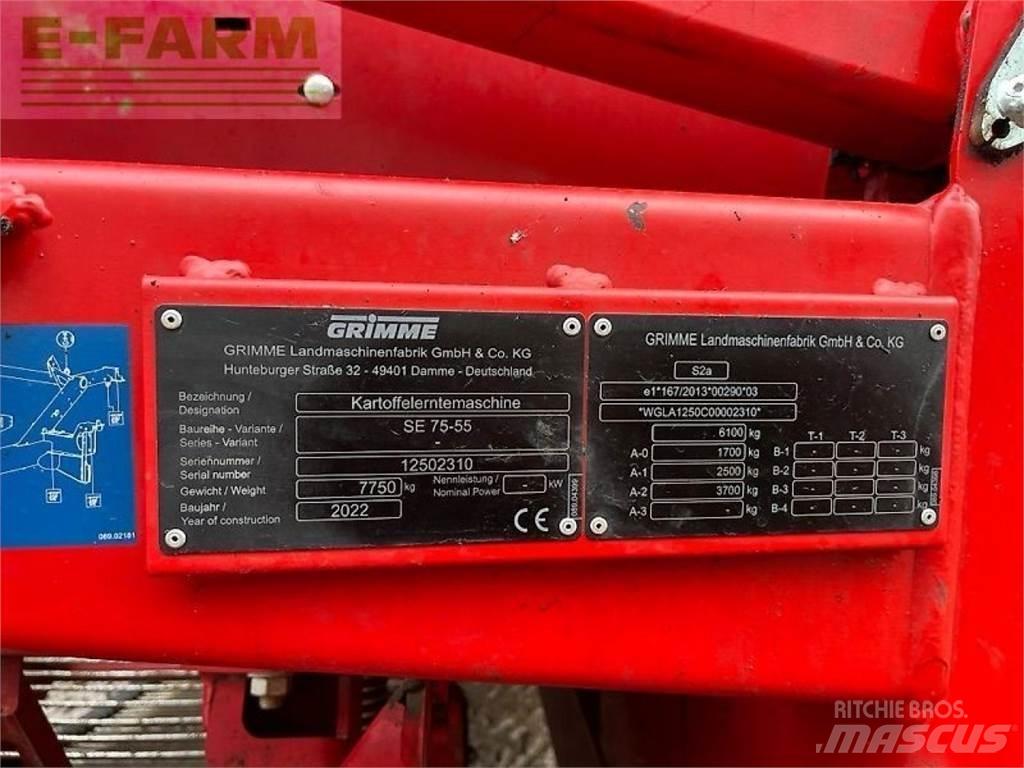 Grimme se 75-55 sb Πατατοεξαγωγέας