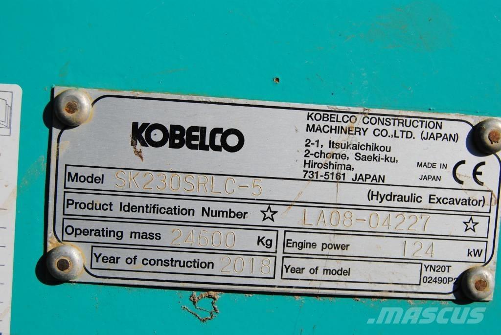 Kobelco SK230SRLC-5 Εκσκαφείς με ερπύστριες