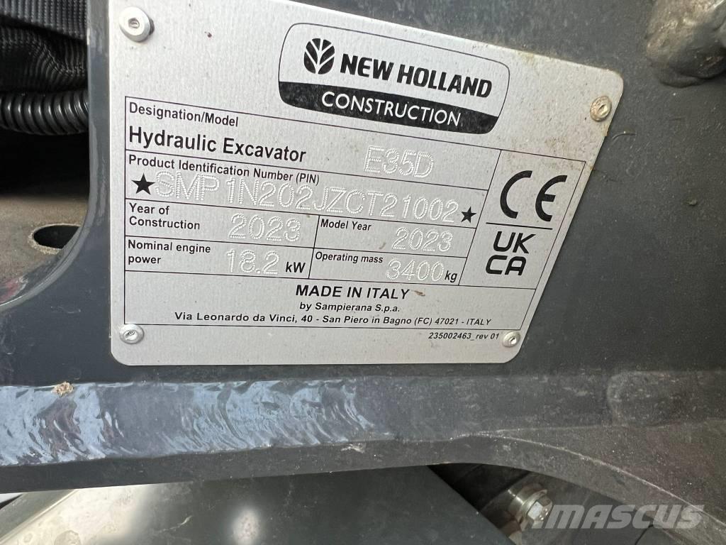 New Holland E 35 D Εκσκαφάκι (διαβολάκι) < 7t