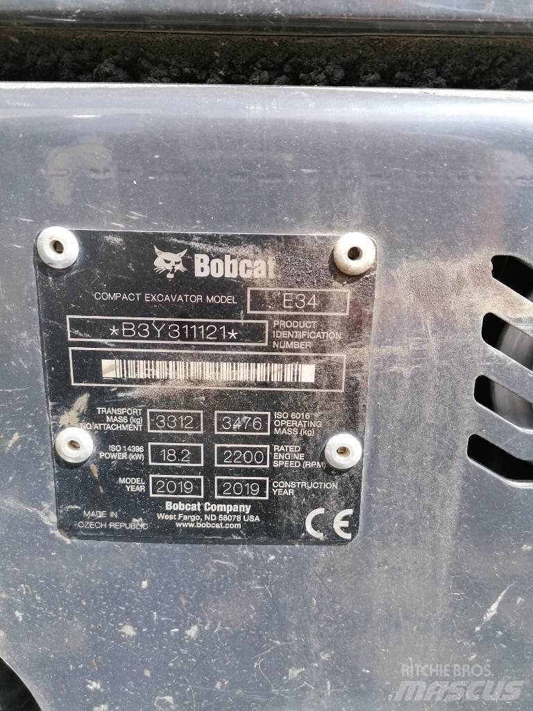 Bobcat E34 Εκσκαφάκι (διαβολάκι) < 7t