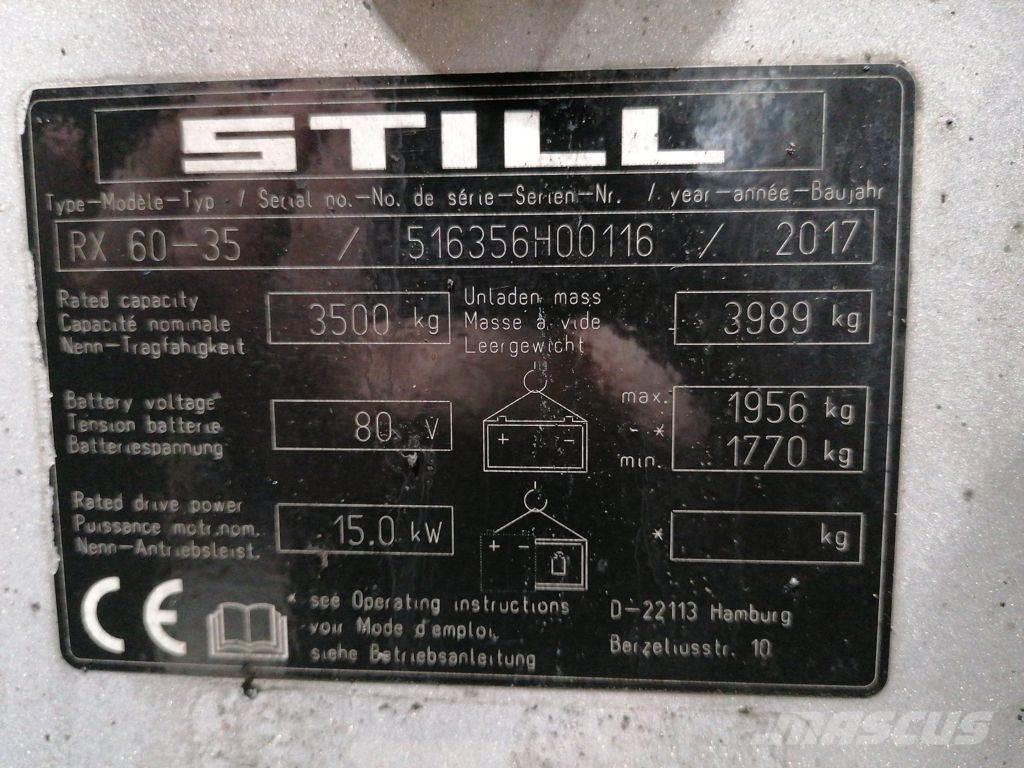 Still RX60-35 Ηλεκτρικά περονοφόρα ανυψωτικά κλαρκ