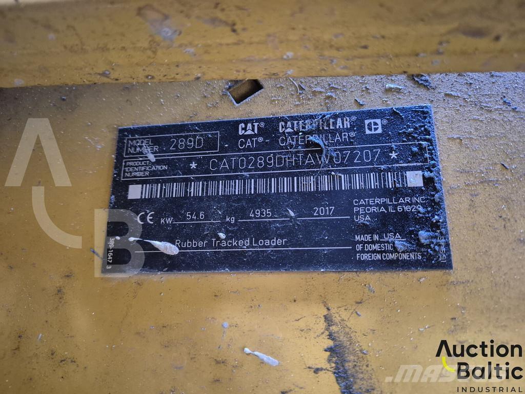 CAT 289 D Φορτωτές με ερπύστριες