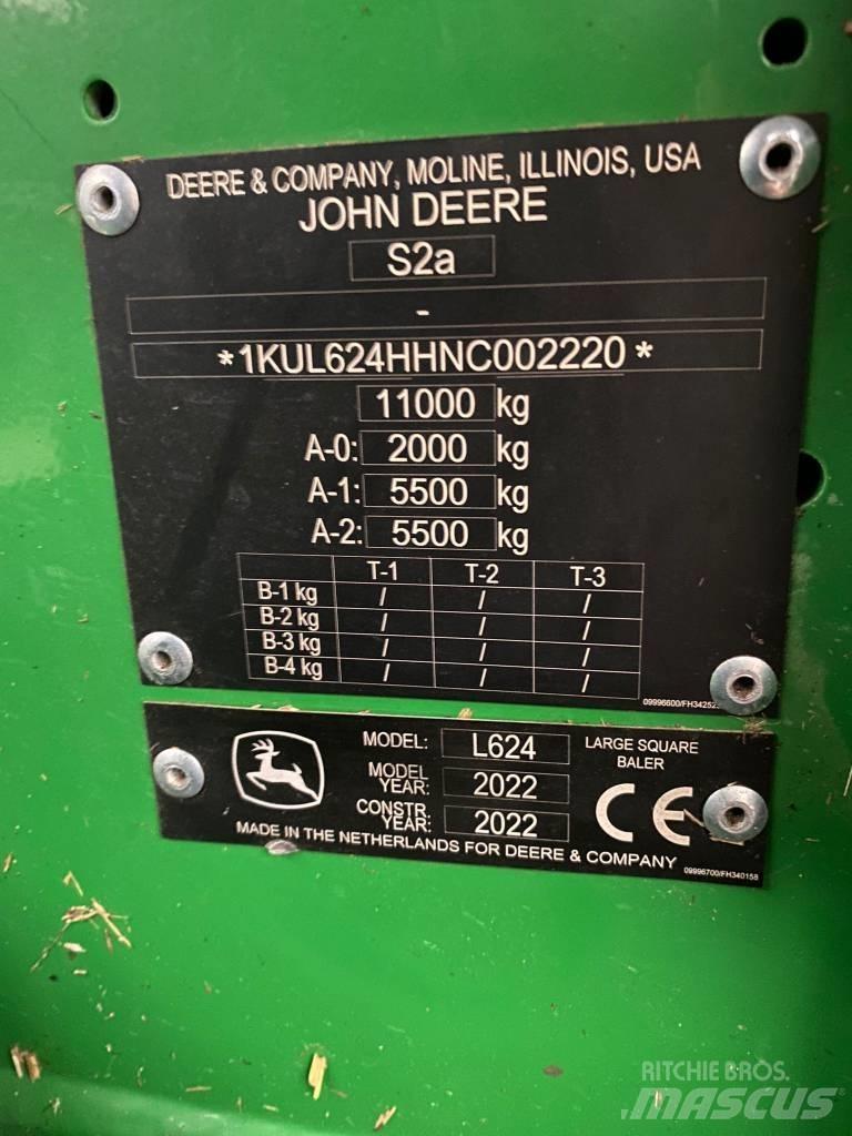 John Deere L624 Πρέσες τετράγωνων δεμάτων