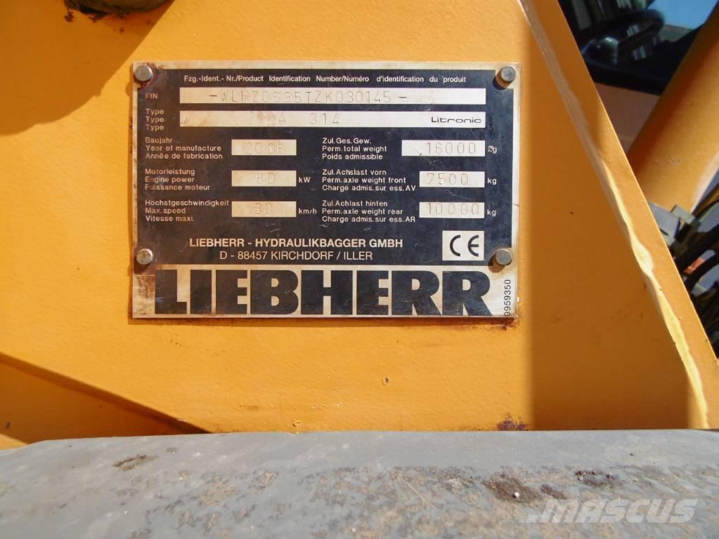 Liebherr A314 Εκσκαφείς με τροχούς - λάστιχα