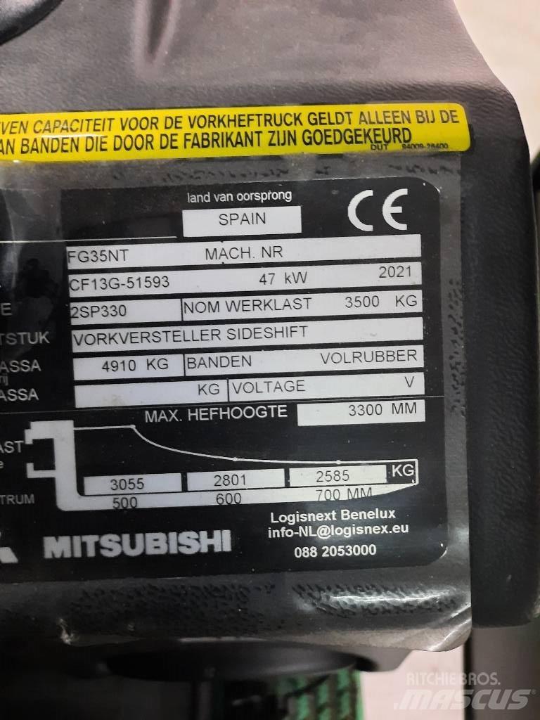 Mitsubishi FG35NT Περονοφόρα ανυψωτικά κλαρκ με φυσικό αέριο LPG