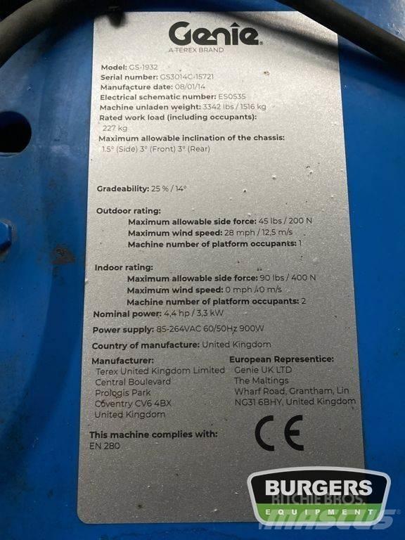 Genie GS1932 Ανυψωτήρες ψαλιδωτής άρθρωσης