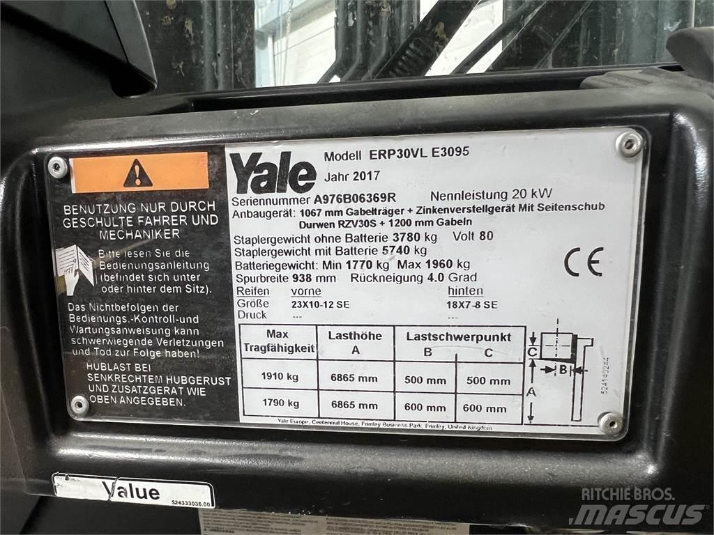 Yale ERP30VL Ηλεκτρικά περονοφόρα ανυψωτικά κλαρκ