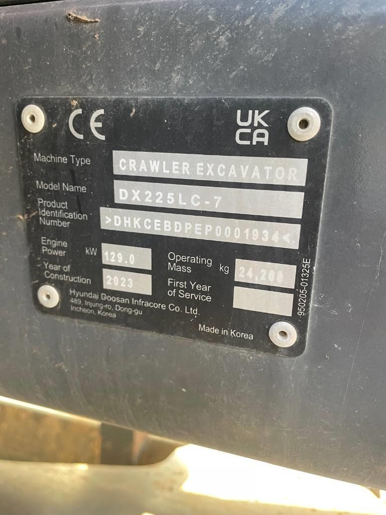 Doosan DX225LC-7 Εκσκαφείς με ερπύστριες