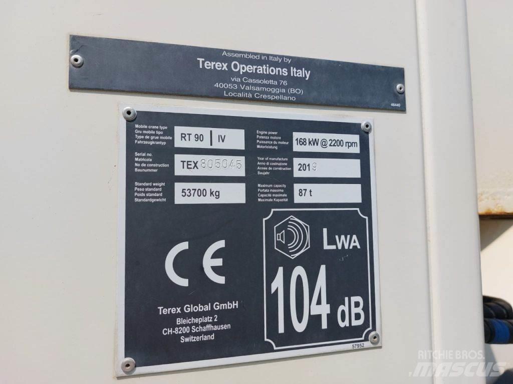 Terex RT 90 Γερανοί ανώμαλου εδάφους