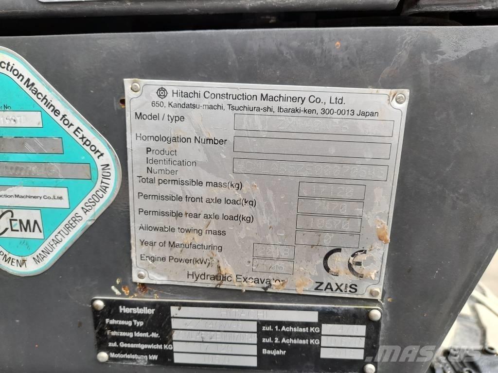 Hitachi ZX 140 W-6 Εκσκαφείς με τροχούς - λάστιχα