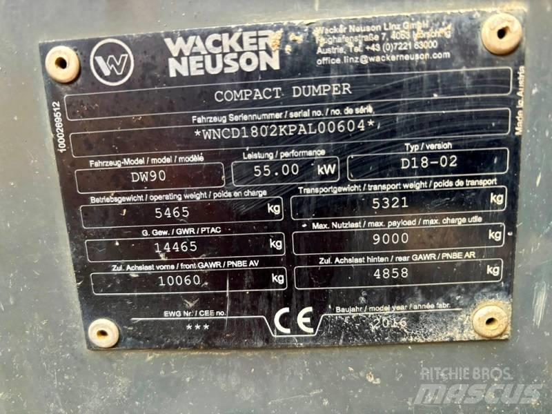 Wacker Neuson DW 90 Dumpers εργοταξίου