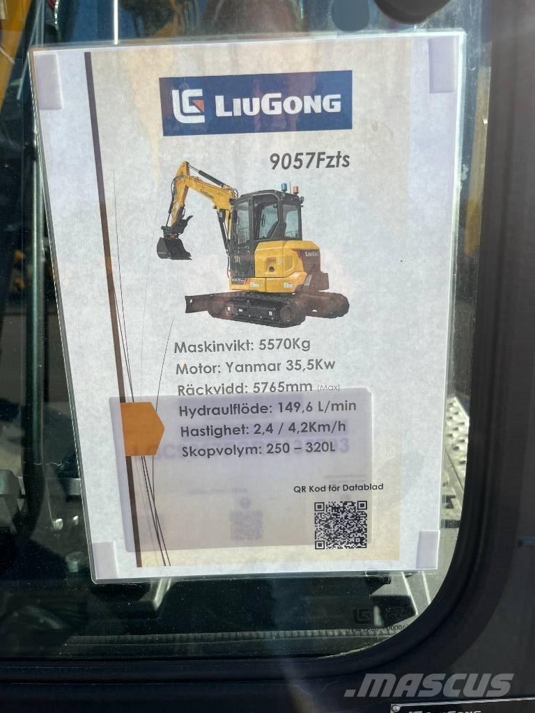 LiuGong 9057 FZTS Εκσκαφάκι (διαβολάκι) < 7t