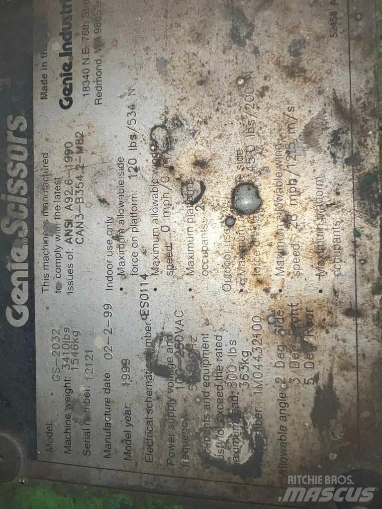 Genie GS-2032 Ανυψωτήρες ψαλιδωτής άρθρωσης