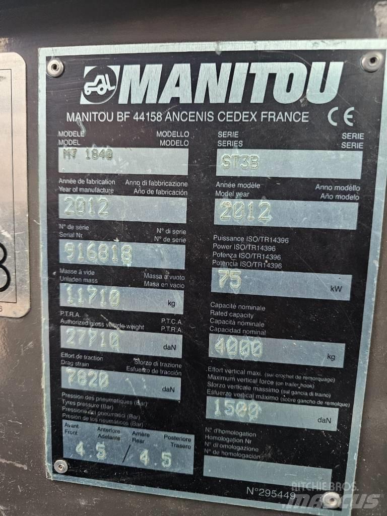 Manitou MT1840 Τηλεσκοπικοί ανυψωτές