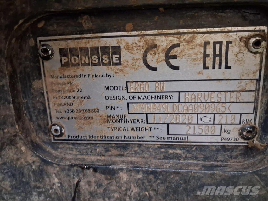 Ponsse Ergo 8W Θεριζοαλωνιστικές μηχανές