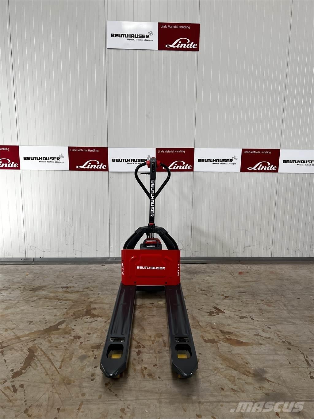 Linde MT12 Παλετοφόρα πεζού χειριστή με ιστό