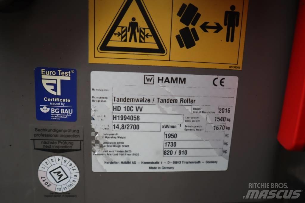 Hamm HD 10C VV Οδοστρωτήρες διπλού κυλίνδρου
