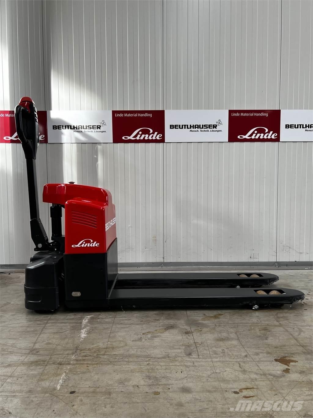 Linde MT15 Παλετοφόρα πεζού χειριστή με ιστό