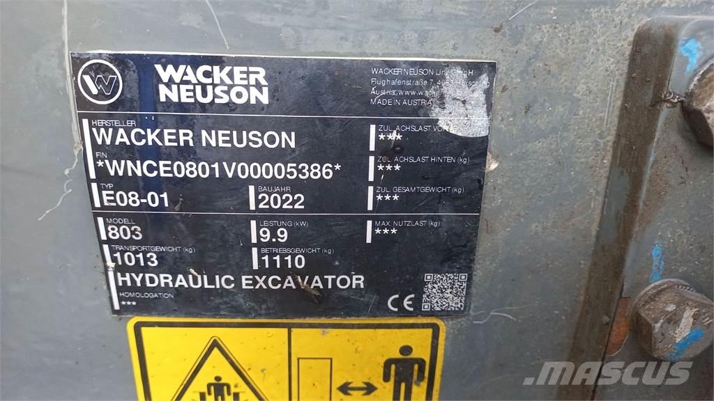 Wacker Neuson 803 Εκσκαφείς με ερπύστριες