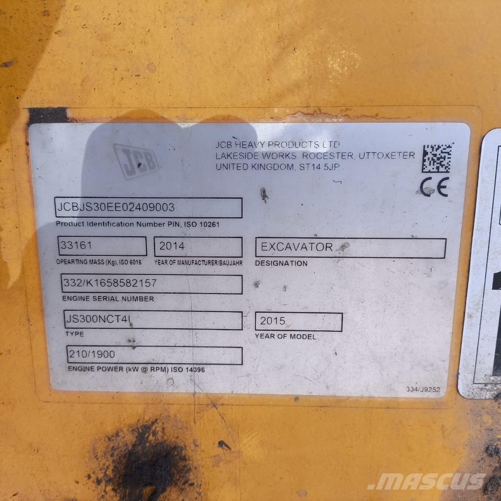 JCB JS 300 Εκσκαφείς με ερπύστριες