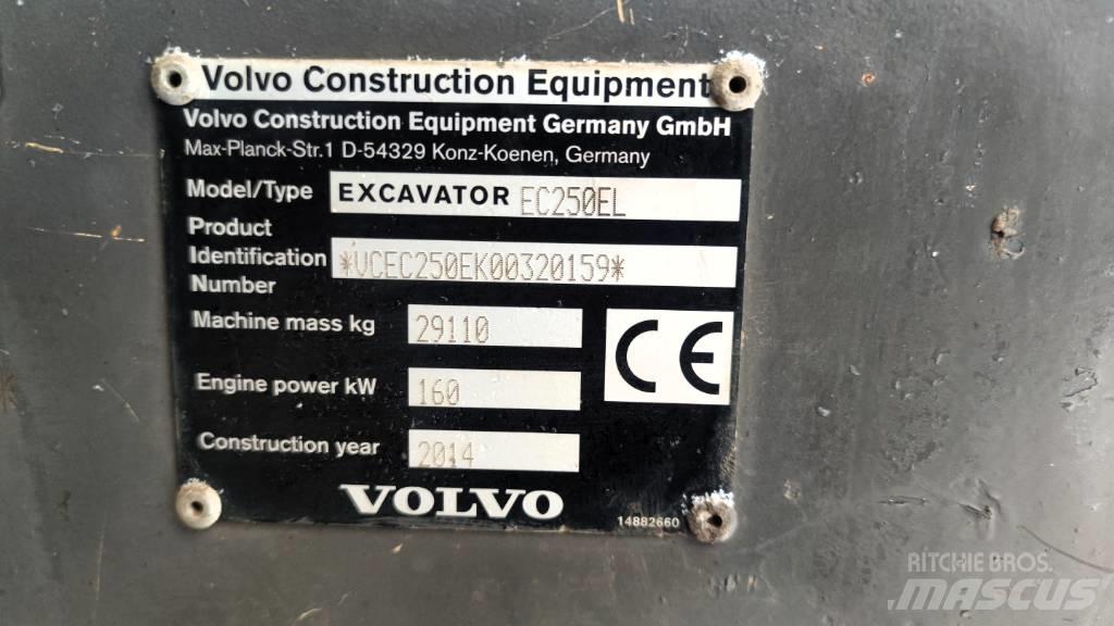 Volvo EC 250 EL Εκσκαφείς με ερπύστριες