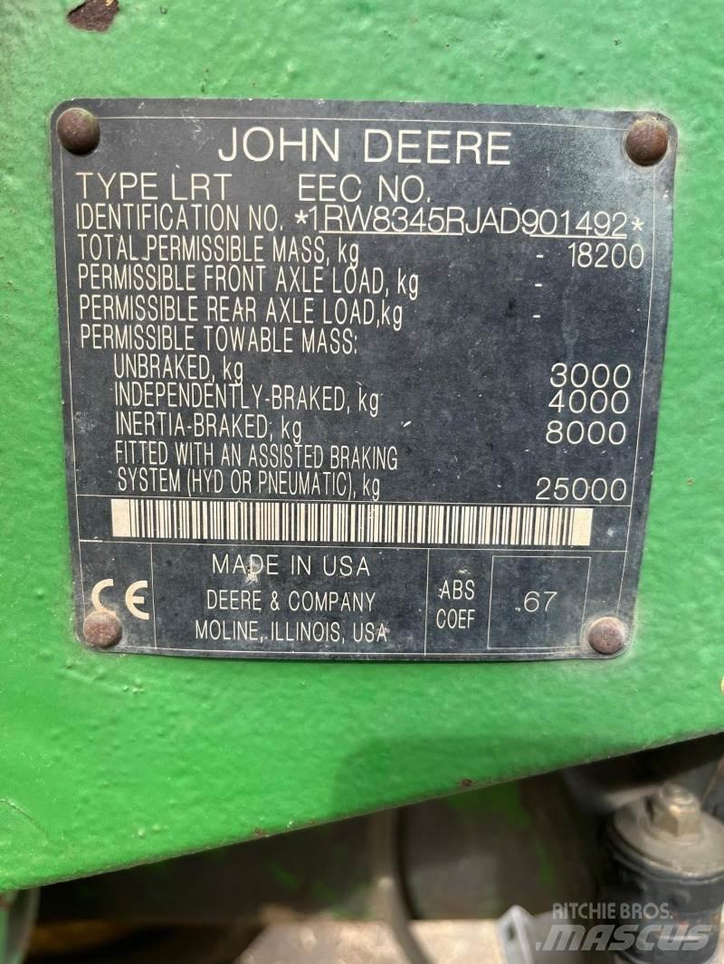 John Deere 8345RT Γερανοί με ερπύστριες