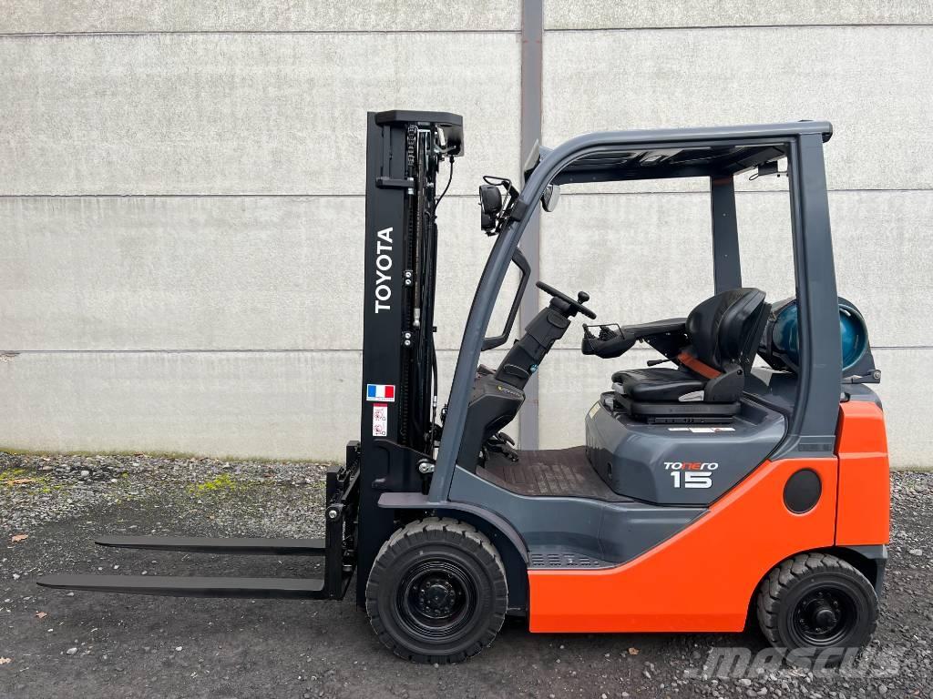 Toyota 02-8 FGF 15 Περονοφόρα ανυψωτικά κλαρκ με φυσικό αέριο LPG