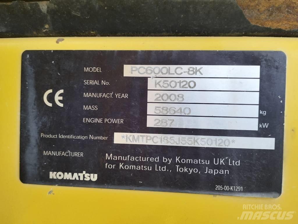 Komatsu PC600LC-8K Εκσκαφείς με ερπύστριες