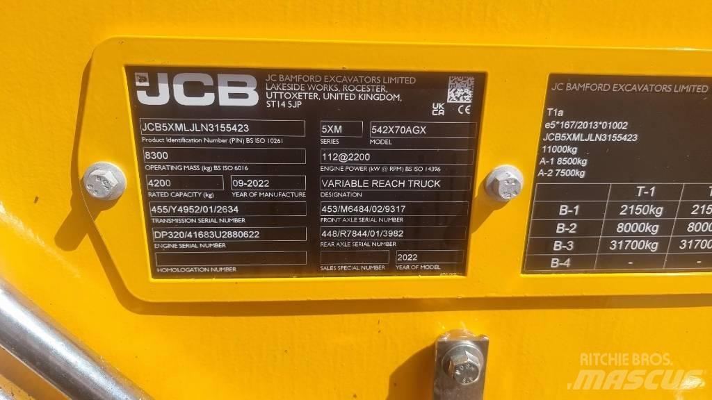 JCB 541-70 Agri Xtra Συστήματα τηλεχειρισμού για τη γεωργία