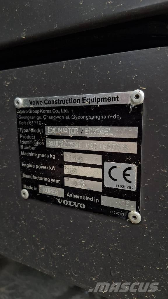 Volvo EC 250 EL Εκσκαφείς με ερπύστριες