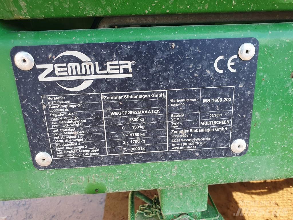 Zemmler MS 1600 Κινητές μηχανές κοσκινίσματος