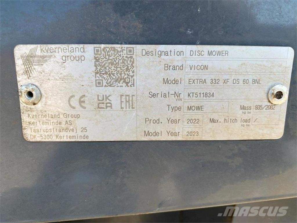 Vicon EXTRA 332 XF Χορτοκοπτικά