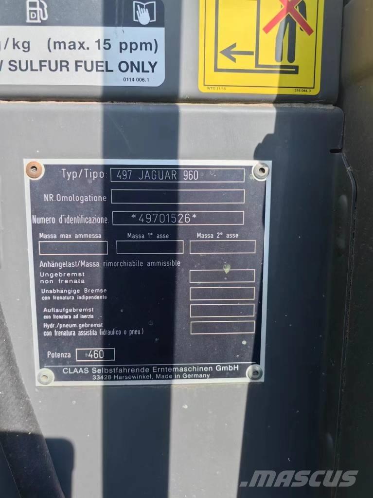 CLAAS Jaguar 960 4WD Μηχανές χορτονομής
