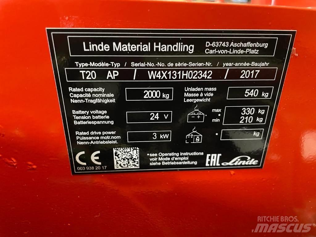 Linde T 20 Χειροκίνητο περονοφόρο ανυψωτικό