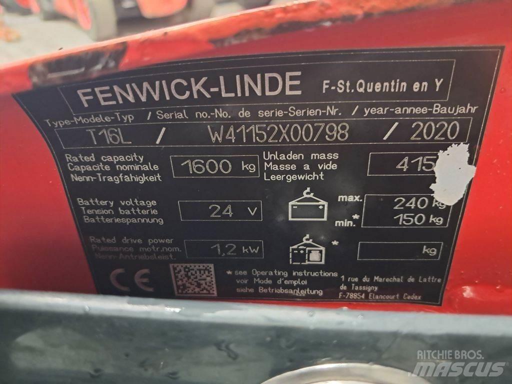 Linde T16L Χειροκίνητο ανυψωτικό αμαξίδιο