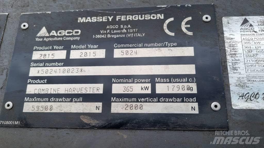 Massey Ferguson 9380 Θεριζοαλωνιστικές μηχανές