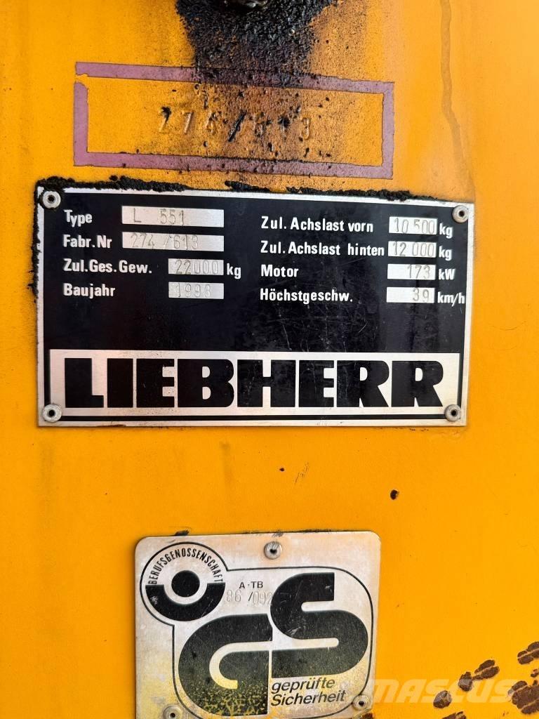 Liebherr L 551 Φορτωτές με λάστιχα (Τροχοφόροι)