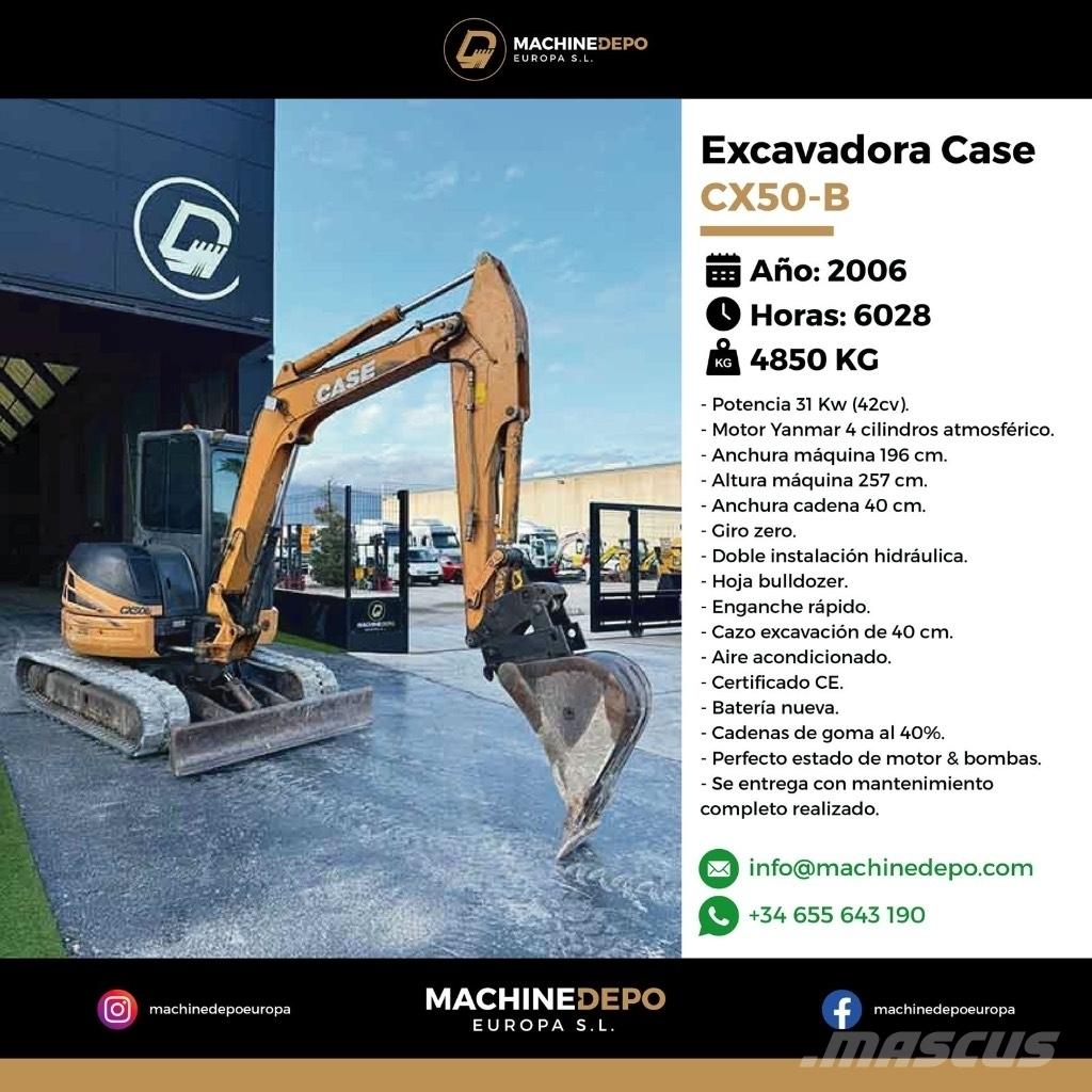 CASE CX 50 B Εκσκαφάκι (διαβολάκι) < 7t