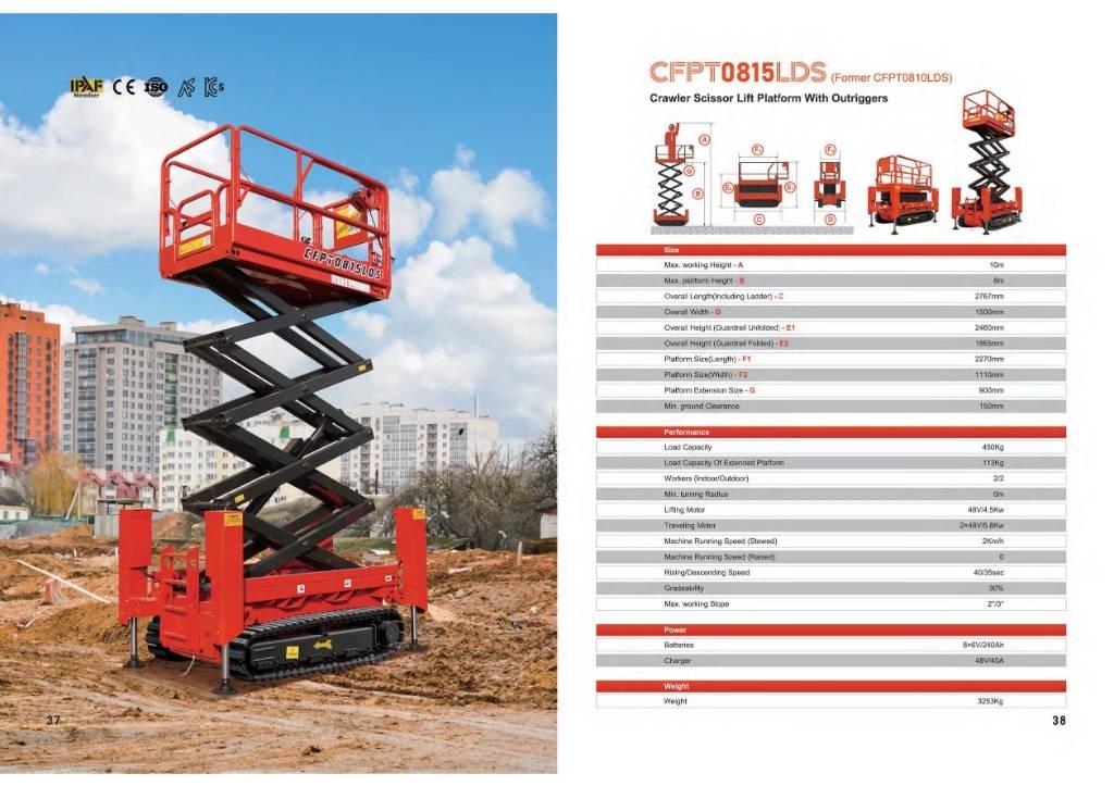 CFMG CFPT0815LDS Ανυψωτήρες ψαλιδωτής άρθρωσης