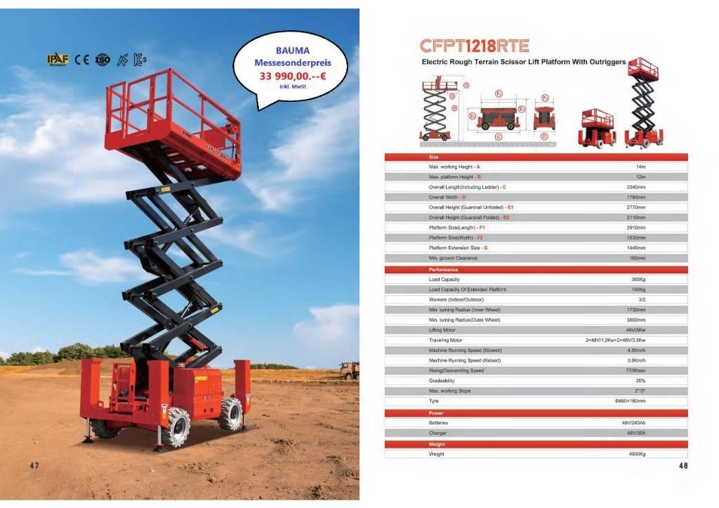 CFMG CFPT0815LDS Ανυψωτήρες ψαλιδωτής άρθρωσης