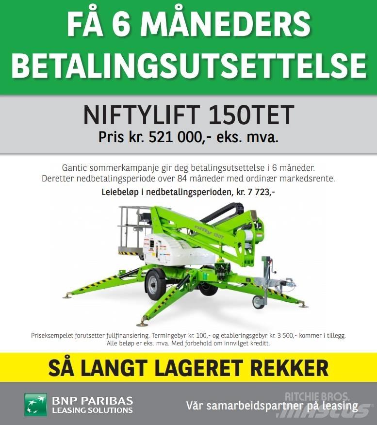 Niftylift 150TET Εναέριες πλατφόρμες τοποθετημένες σε ρυμούλκα