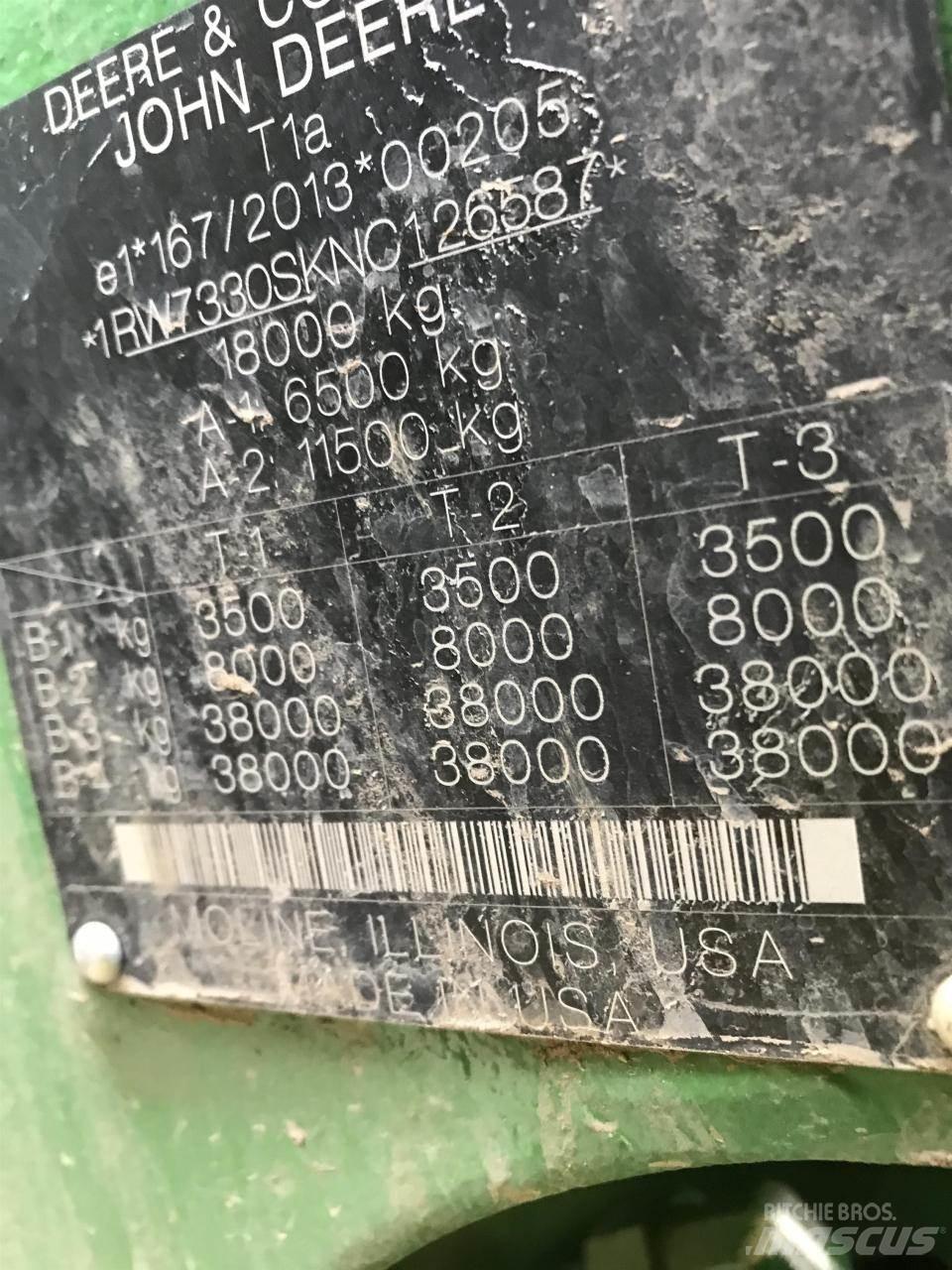 John Deere 7R 330 Τρακτέρ