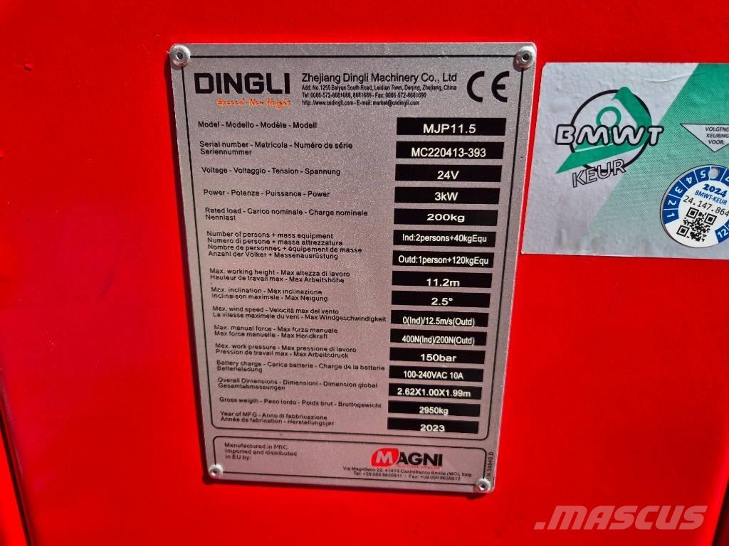 Magni MJP 11.5 Ανυψωτήρες με αρθρωτό βραχίονα