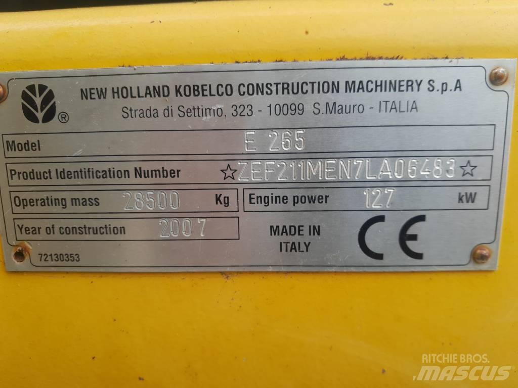 New Holland E 265 Εκσκαφείς με ερπύστριες