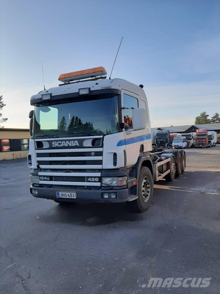 Scania P 124 Φορτηγά ανατροπή με γάντζο